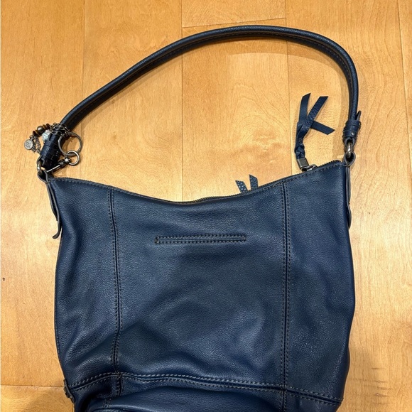 The Sak medium hobo leather bag dark blue like new - Picture 2 of 10